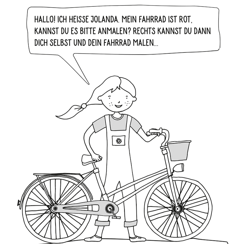 MAL- UND KRITZELBUCH für kleine Fahrradfans